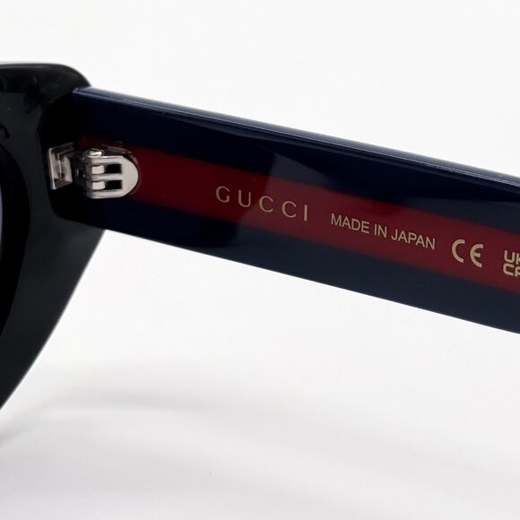 NEW GUCCI GG1862S 004 CAT EYE BLACK/BLUE WOMEN SUNGLASSES GUCCI